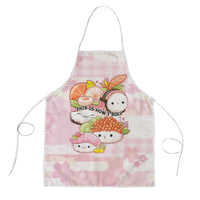 Japanese Kawaii Sushi Apron Pink Wagara Palaka This Is How I Roll LT9 Pink - Polynesian Pride