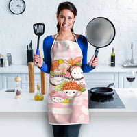 Japanese Kawaii Sushi Apron Pink Wagara Palaka This Is How I Roll LT9 - Polynesian Pride