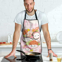 Japanese Kawaii Sushi Apron Pink Wagara Palaka This Is How I Roll LT9 - Polynesian Pride
