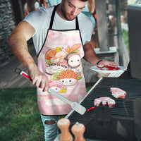 Japanese Kawaii Sushi Apron Pink Wagara Palaka This Is How I Roll LT9 - Polynesian Pride