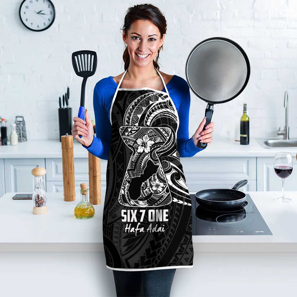 Black Guam Latte Stone Tribal Tattoo Apron Hafa Adai Six 7 One LT9 - Polynesian Pride