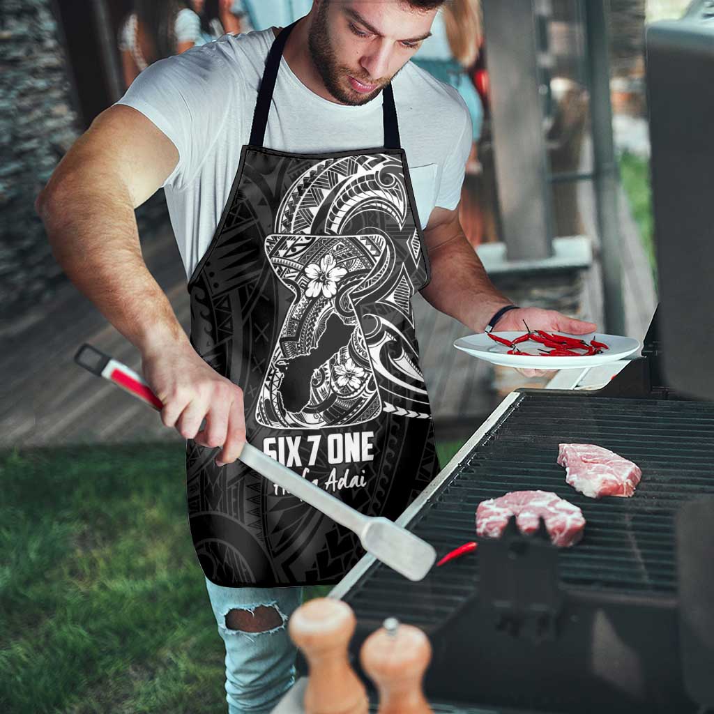 Black Guam Latte Stone Tribal Tattoo Apron Hafa Adai Six 7 One LT9 - Polynesian Pride