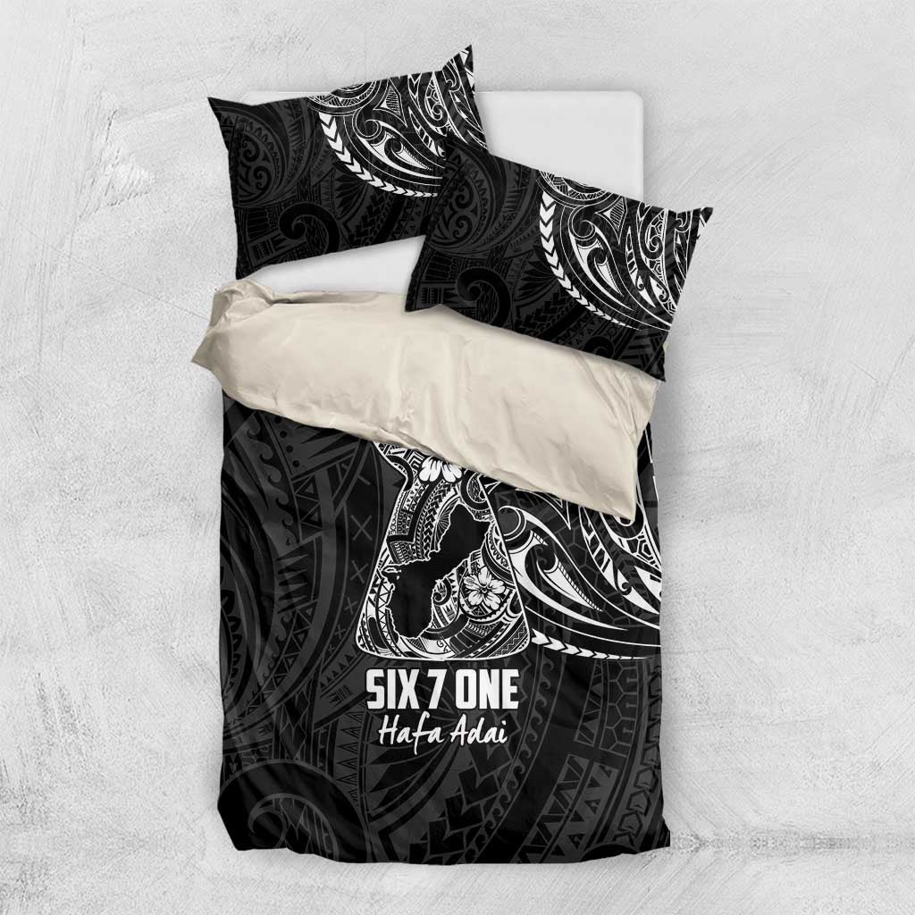 Black Guam Latte Stone Tribal Tattoo Bedding Set Hafa Adai Six 7 One LT9 US Twin 172cm x 218cm Black - Polynesian Pride