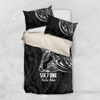Black Guam Latte Stone Tribal Tattoo Bedding Set Hafa Adai Six 7 One LT9 US Twin 172cm x 218cm Black - Polynesian Pride