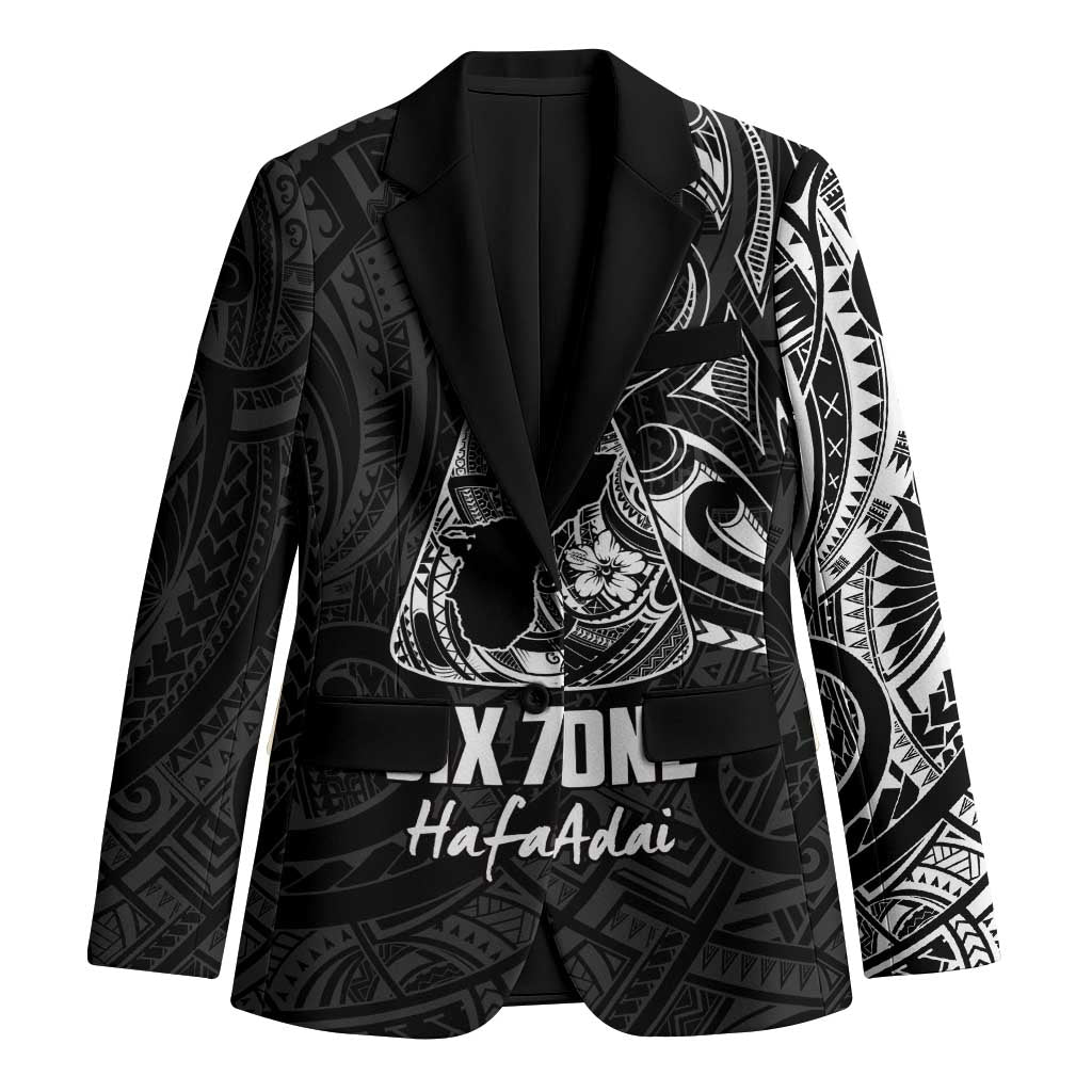 Black Guam Latte Stone Tribal Tattoo Blazer Hafa Adai Six 7 One LT9 Unisex Black - Polynesian Pride