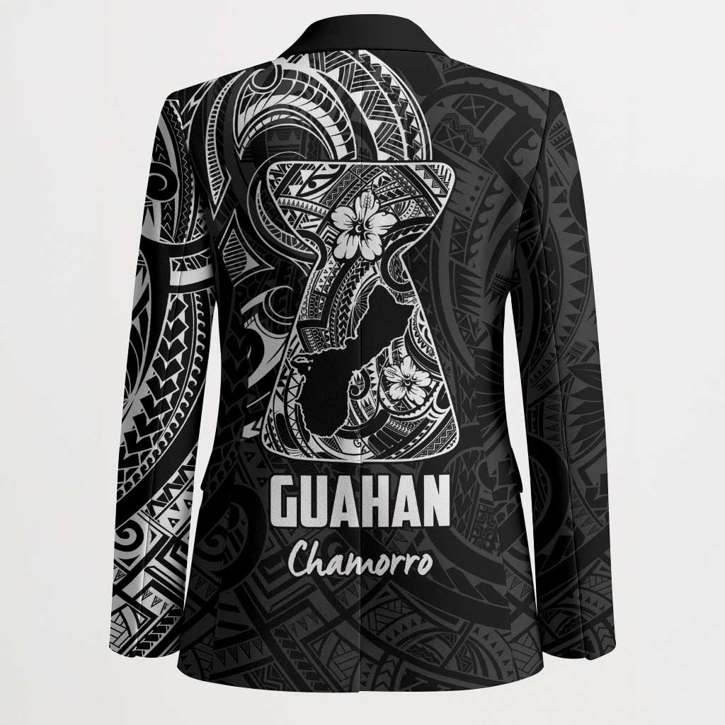 Black Guam Latte Stone Tribal Tattoo Blazer Hafa Adai Six 7 One LT9 - Polynesian Pride