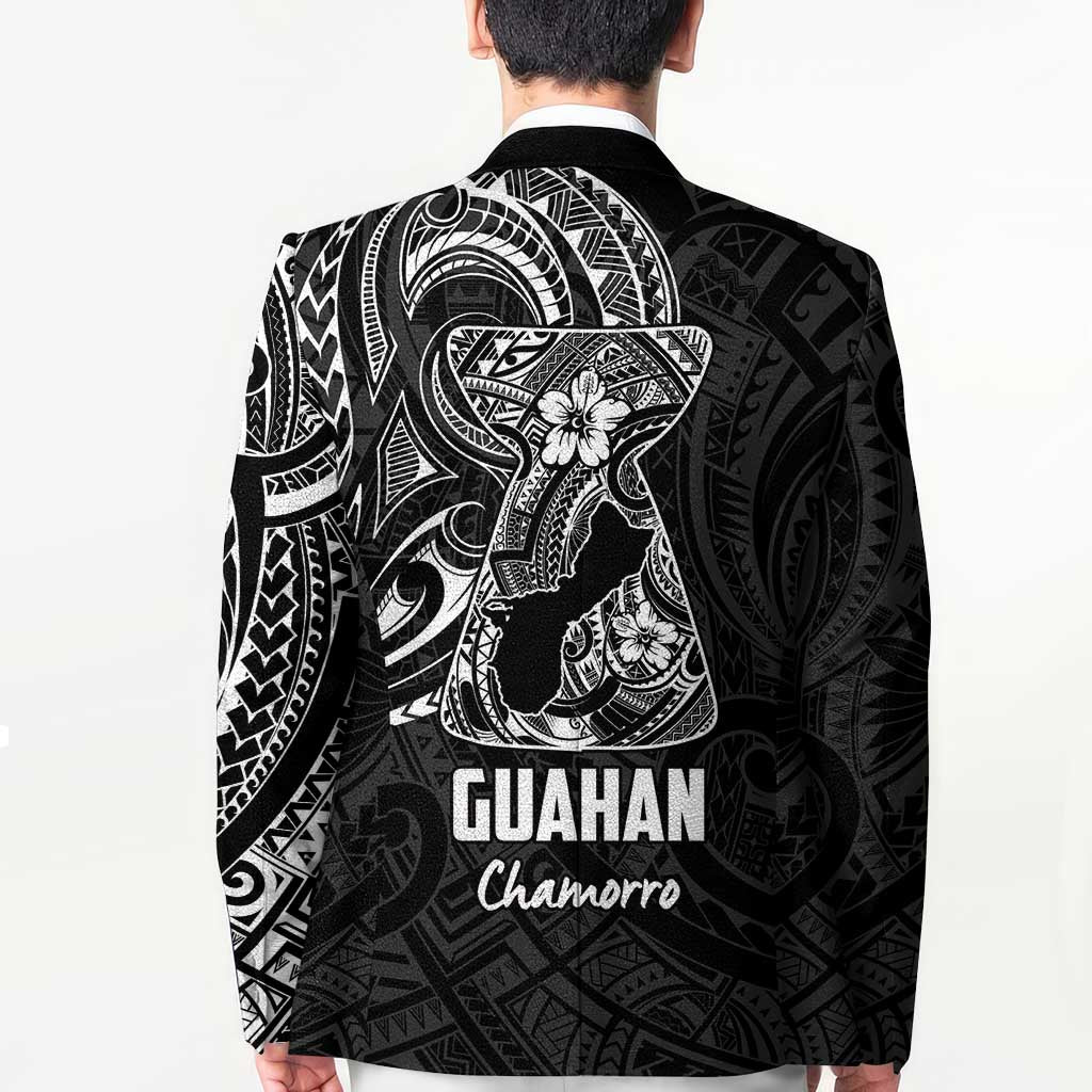 Black Guam Latte Stone Tribal Tattoo Blazer Hafa Adai Six 7 One LT9 - Polynesian Pride