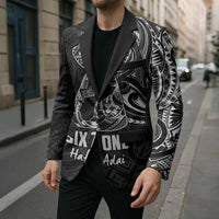 Black Guam Latte Stone Tribal Tattoo Blazer Hafa Adai Six 7 One LT9 - Polynesian Pride