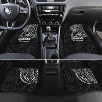 Black Guam Latte Stone Tribal Tattoo Car Mats Hafa Adai Six 7 One LT9 Set 4pcs Black - Polynesian Pride