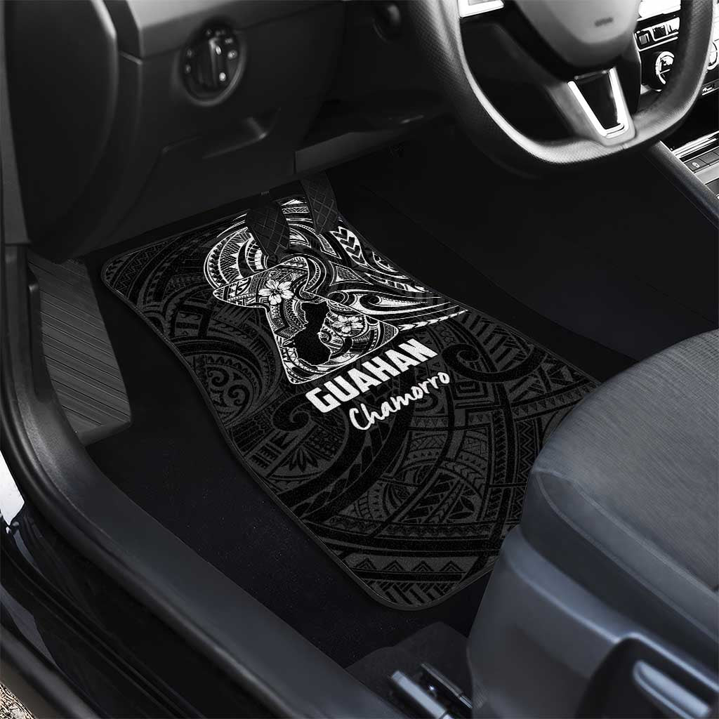 Black Guam Latte Stone Tribal Tattoo Car Mats Hafa Adai Six 7 One LT9 - Polynesian Pride
