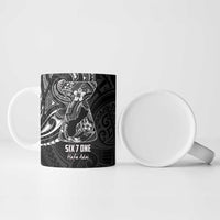 Black Guam Latte Stone Tribal Tattoo Ceramic Mug Hafa Adai Six 7 One LT9 - Polynesian Pride