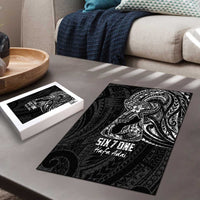 Black Guam Latte Stone Tribal Tattoo Puzzle Hafa Adai Six 7 One LT9 - Polynesian Pride