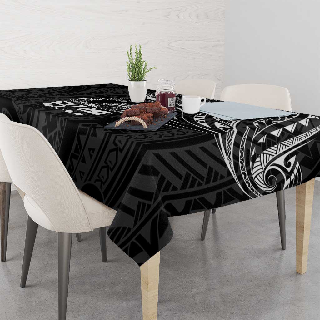 Black Guam Latte Stone Tribal Tattoo Tablecloth Hafa Adai Six 7 One LT9 - Polynesian Pride