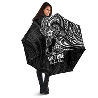 Black Guam Latte Stone Tribal Tattoo Umbrella Hafa Adai Six 7 One LT9 - Polynesian Pride
