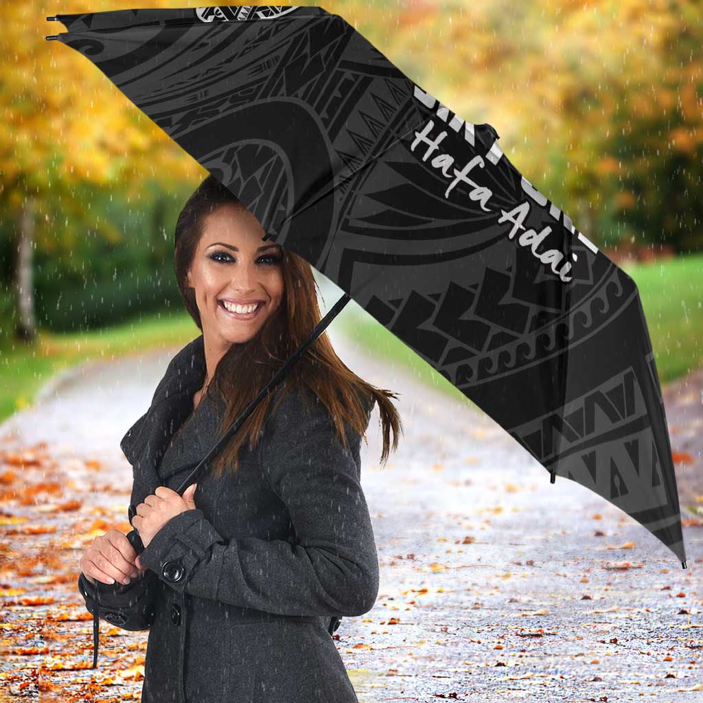 Black Guam Latte Stone Tribal Tattoo Umbrella Hafa Adai Six 7 One LT9 - Polynesian Pride