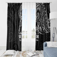 Black Guam Latte Stone Tribal Tattoo Window Curtain Hafa Adai Six 7 One LT9 - Polynesian Pride