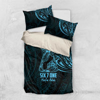 Blue Guam Latte Stone Tribal Tattoo Bedding Set Hafa Adai Six 7 One LT9 US Twin 172cm x 218cm Blue - Polynesian Pride
