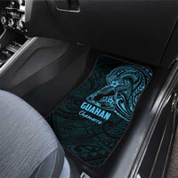 Blue Guam Latte Stone Tribal Tattoo Car Mats Hafa Adai Six 7 One LT9 - Polynesian Pride