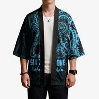 Blue Guam Latte Stone Tribal Tattoo Kimono Hafa Adai Six 7 One LT9 - Polynesian Pride