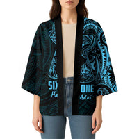 Blue Guam Latte Stone Tribal Tattoo Kimono Hafa Adai Six 7 One LT9 - Polynesian Pride