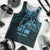 Blue Guam Latte Stone Tribal Tattoo Men Tank Top Hafa Adai Six 7 One