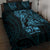 Blue Guam Latte Stone Tribal Tattoo Quilt Bed Set Hafa Adai Six 7 One