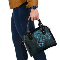 Blue Guam Latte Stone Tribal Tattoo Shoulder Handbag Hafa Adai Six 7 One LT9 - Polynesian Pride