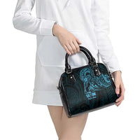 Blue Guam Latte Stone Tribal Tattoo Shoulder Handbag Hafa Adai Six 7 One LT9 - Polynesian Pride