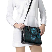 Blue Guam Latte Stone Tribal Tattoo Shoulder Handbag Hafa Adai Six 7 One LT9 - Polynesian Pride