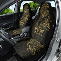 Gold Guam Latte Stone Tribal Tattoo Car Seat Cover Hafa Adai Six 7 One LT9 - Polynesian Pride