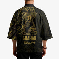 Gold Guam Latte Stone Tribal Tattoo Kimono Hafa Adai Six 7 One LT9 - Polynesian Pride