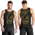 Gold Guam Latte Stone Tribal Tattoo Men Tank Top Hafa Adai Six 7 One