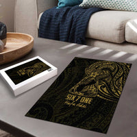 Gold Guam Latte Stone Tribal Tattoo Puzzle Hafa Adai Six 7 One LT9 - Polynesian Pride
