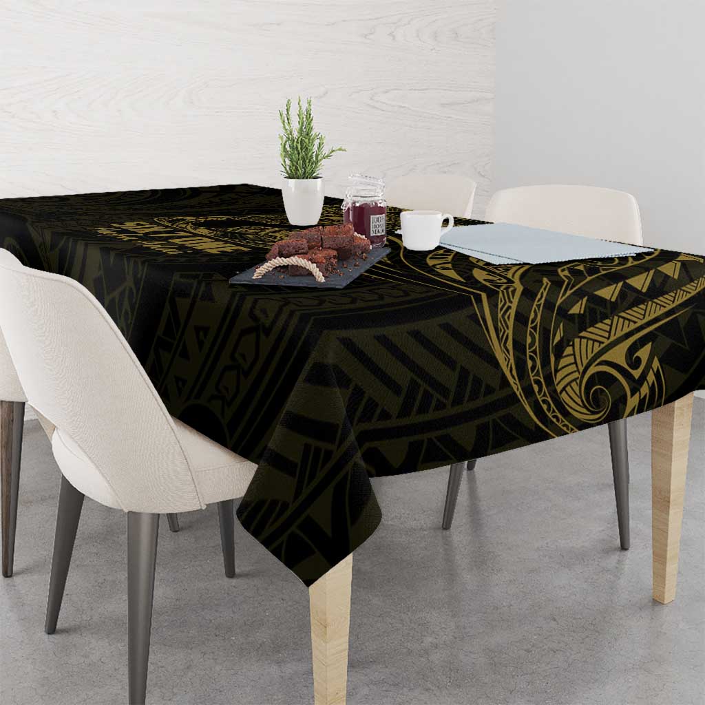 Gold Guam Latte Stone Tribal Tattoo Tablecloth Hafa Adai Six 7 One LT9 - Polynesian Pride