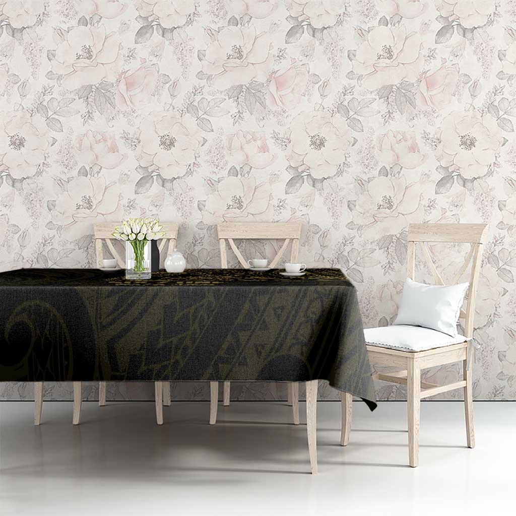 Gold Guam Latte Stone Tribal Tattoo Tablecloth Hafa Adai Six 7 One LT9 - Polynesian Pride