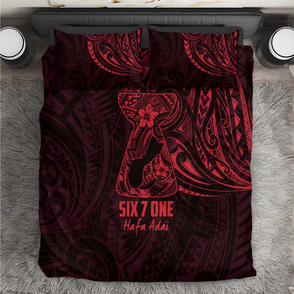 Oxblood Guam Latte Stone Tribal Tattoo Bedding Set Hafa Adai Six 7 One LT9 Oxblood - Polynesian Pride
