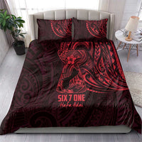 Oxblood Guam Latte Stone Tribal Tattoo Bedding Set Hafa Adai Six 7 One LT9 - Polynesian Pride