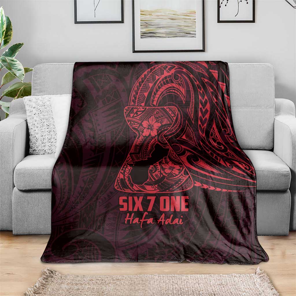 Oxblood Guam Latte Stone Tribal Tattoo Blanket Hafa Adai Six 7 One LT9 - Polynesian Pride