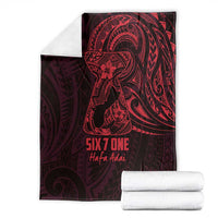Oxblood Guam Latte Stone Tribal Tattoo Blanket Hafa Adai Six 7 One LT9 - Polynesian Pride