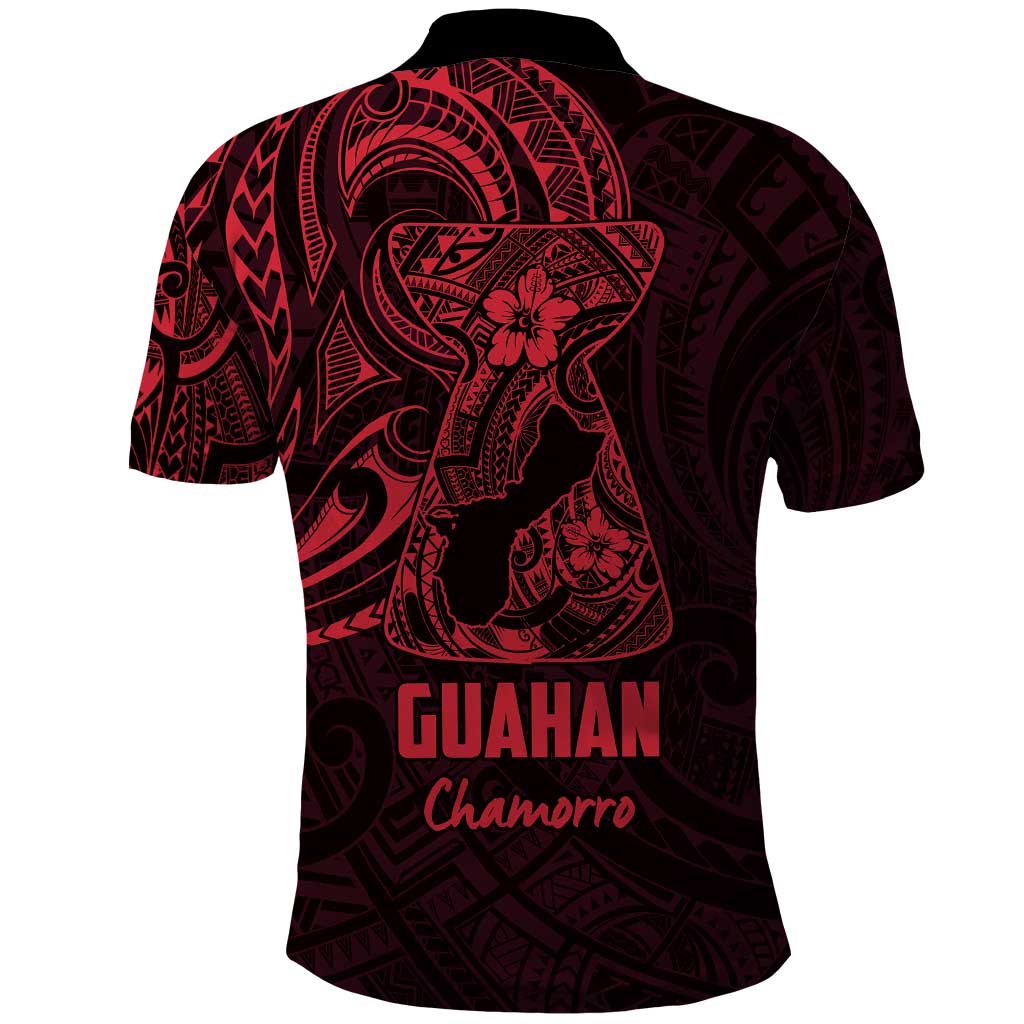Oxblood Guam Latte Stone Tribal Tattoo Polo Shirt Hafa Adai Six 7 One LT9 - Polynesian Pride