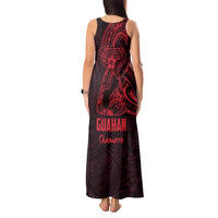 Oxblood Guam Latte Stone Tribal Tattoo Tank Maxi Dress Hafa Adai Six 7 One LT9 - Polynesian Pride