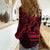 Oxblood Guam Latte Stone Tribal Tattoo Women Casual Shirt Hafa Adai Six 7 One