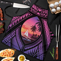 Guam Chamorro Artsy Apron Guahan Sunset Beach LT9 Sunset - Polynesian Pride