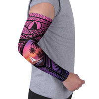Guam Chamorro Artsy Arm Sleeves Guahan Sunset Beach LT9 - Polynesian Pride