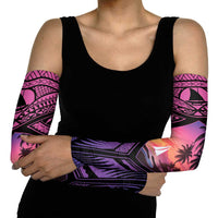 Guam Chamorro Artsy Arm Sleeves Guahan Sunset Beach LT9 - Polynesian Pride