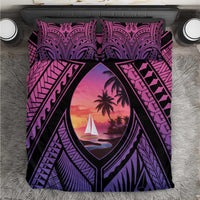 Guam Chamorro Artsy Bedding Set Guahan Sunset Beach LT9 Sunset - Polynesian Pride