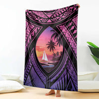 Guam Chamorro Artsy Blanket Guahan Sunset Beach LT9 - Polynesian Pride