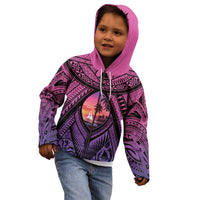 Guam Chamorro Artsy Kid Hoodie Guahan Sunset Beach LT9 - Polynesian Pride