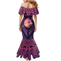 Guam Chamorro Artsy Mermaid Dress Guahan Sunset Beach LT9 - Polynesian Pride