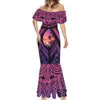 Guam Chamorro Artsy Mermaid Dress Guahan Sunset Beach LT9 - Polynesian Pride